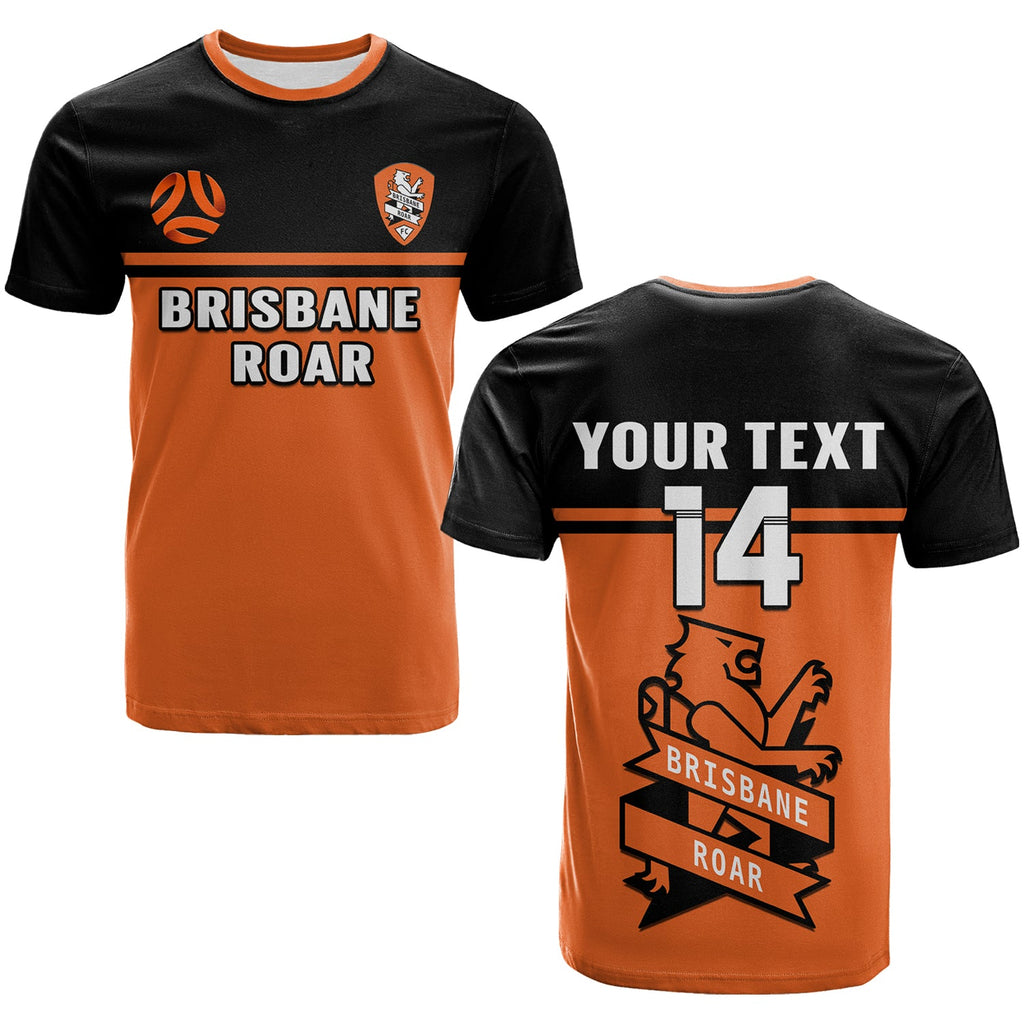 custom-text-and-number-brisbane-roar-football-t-shirt-go-lions-simple-style