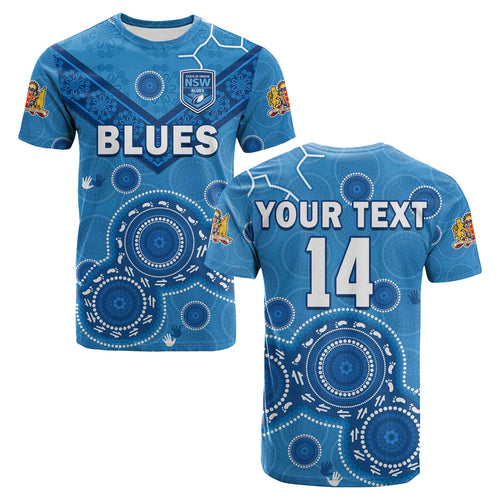 custom-text-and-number-nsw-blues-rugby-t-shirt-new-south-wales-aboriginal-dot-painting-unique-version