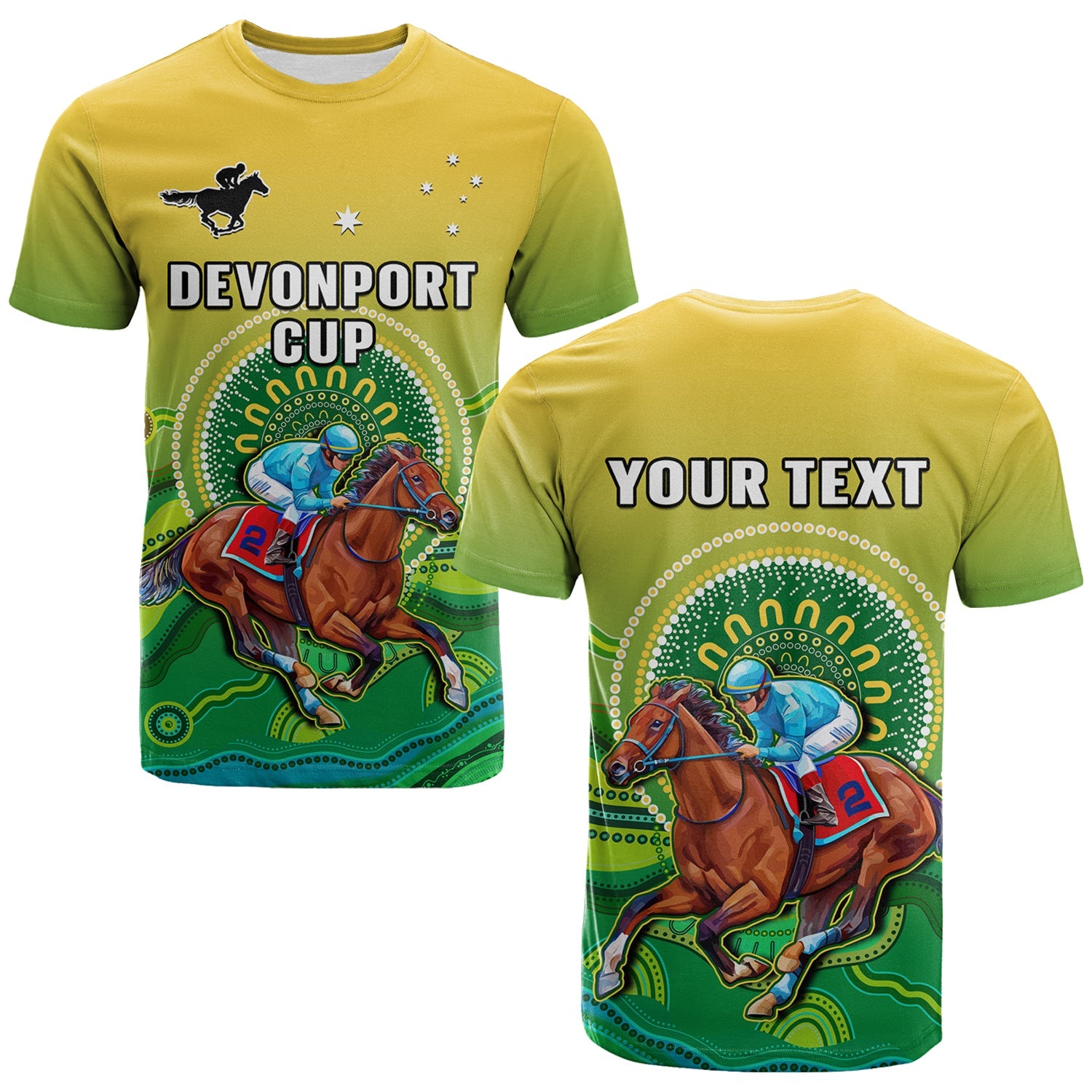 custom-personalised-australia-devonport-cup-2023-t-shirt-horse-racing-indigenous-art