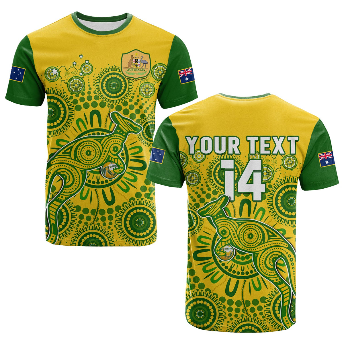 custom-text-and-number-australia-soccer-t-shirt-socceroos-kangaroo-aussie-indigenous-national-color