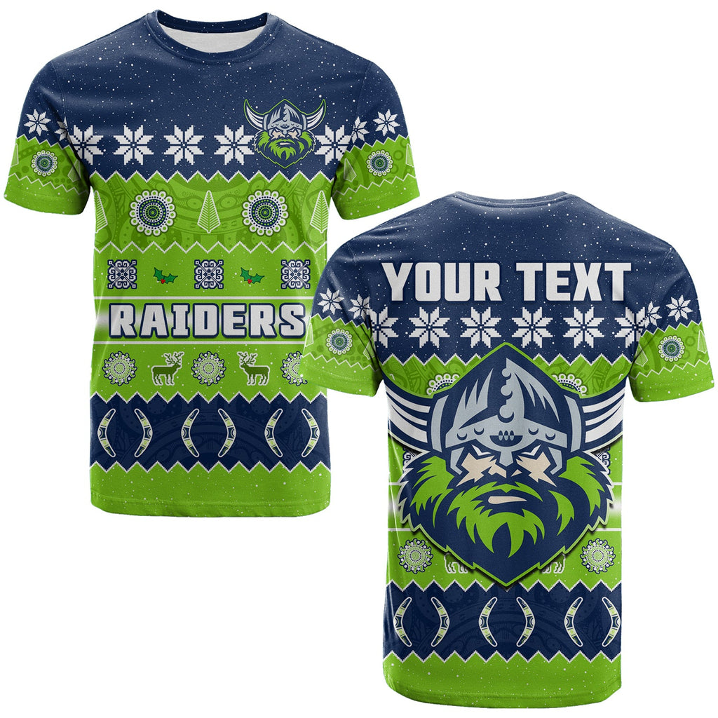 custom-personalised-raiders-christmas-t-shirt-the-green-machine-aboriginal-art-merry-xmas