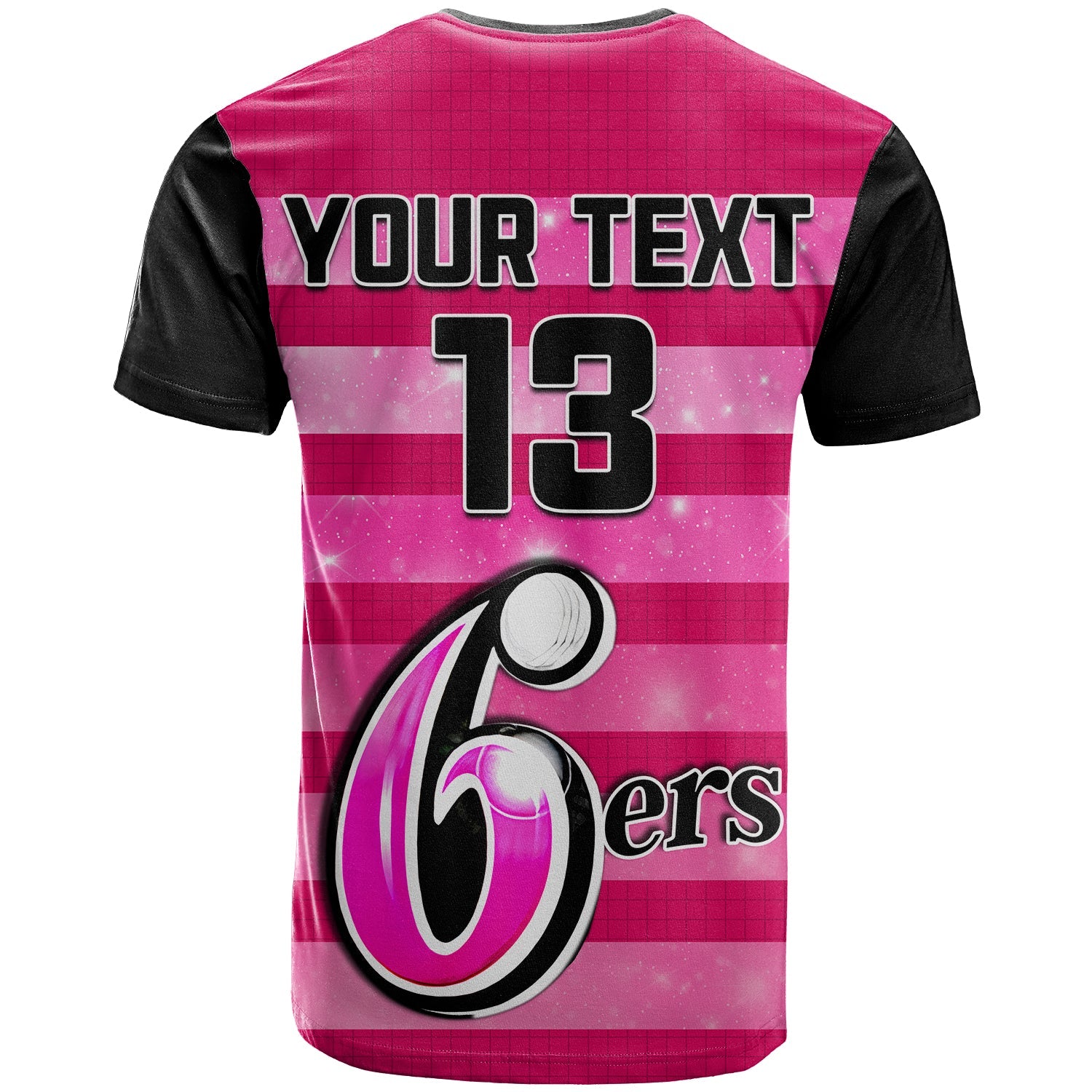 custom-text-and-number-sydney-sixers-cricket-t-shirt-galaxy-star-simple-ver02