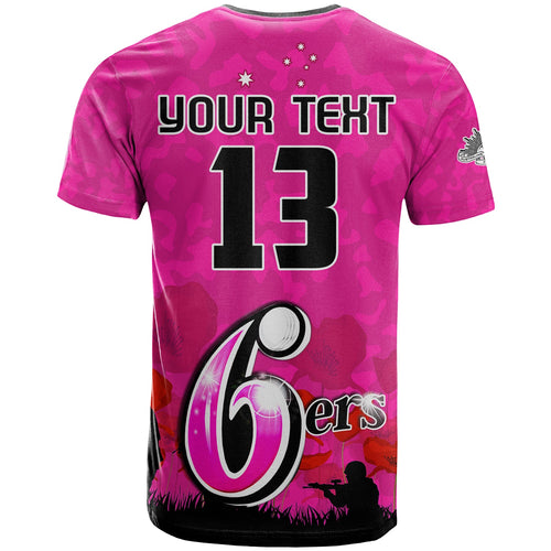 custom-text-and-number-sydney-sixers-cricket-t-shirt-anzac-day-camouflage-poppy-lest-we-forget