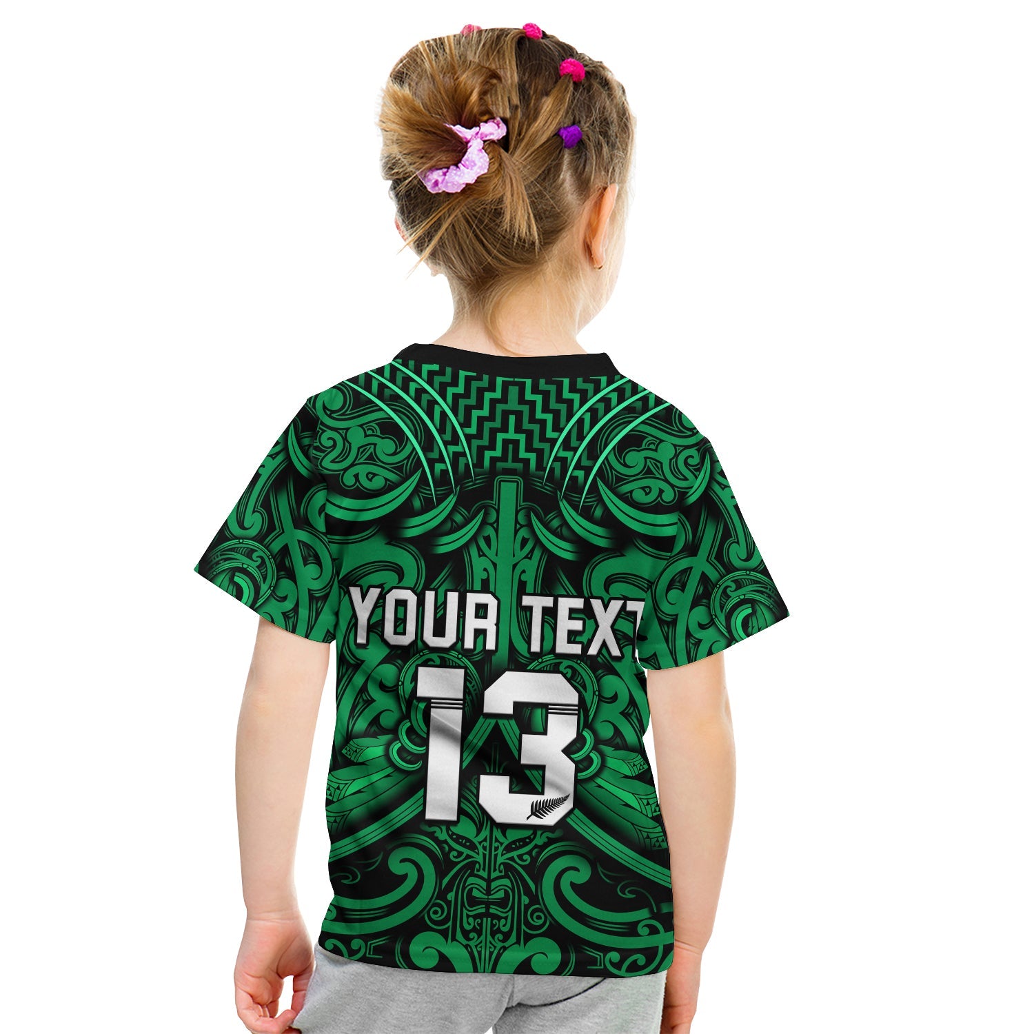 custom-text-and-number-new-zealand-silver-fern-rugby-t-shirt-all-black-green-nz-maori-pattern