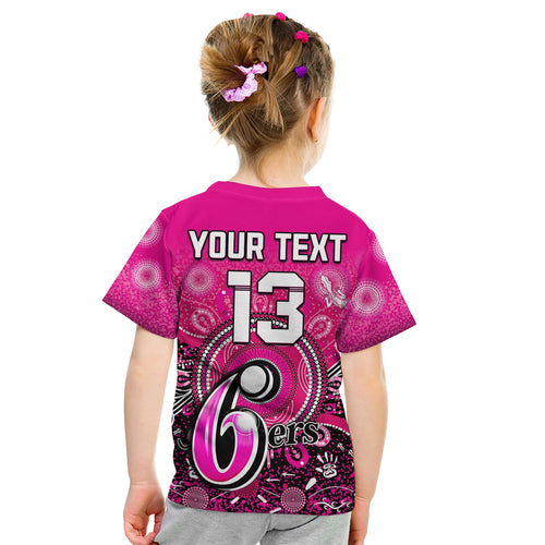 custom-text-and-number-sydney-sixers-t-shirt-kid-aboriginal-australia-cricket-champion