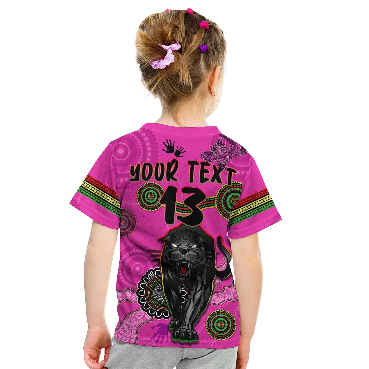 custom-text-and-number-panthers-t-shirt-aboriginal-with-lizard
