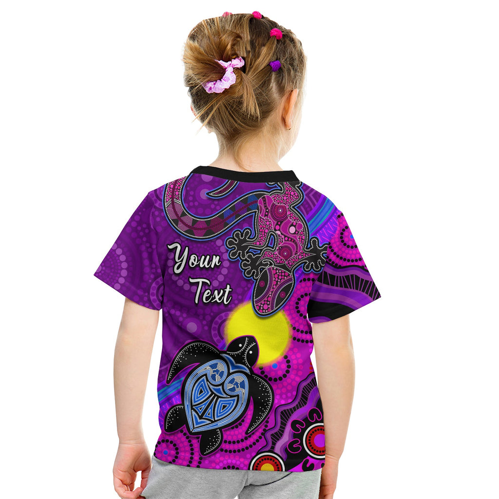 custom-personalised-australia-lizard-and-turtle-t-shirt-kid-aboriginal-art-beautiful-life