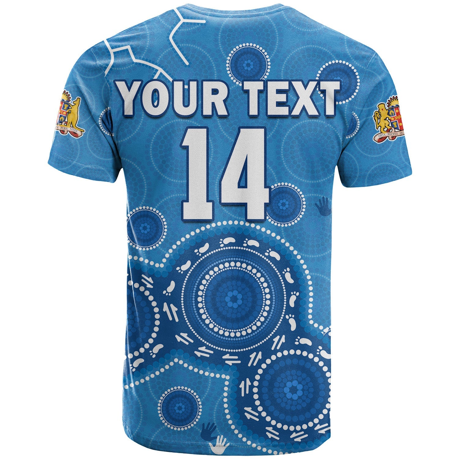 custom-text-and-number-nsw-blues-rugby-t-shirt-new-south-wales-aboriginal-dot-painting-unique-version