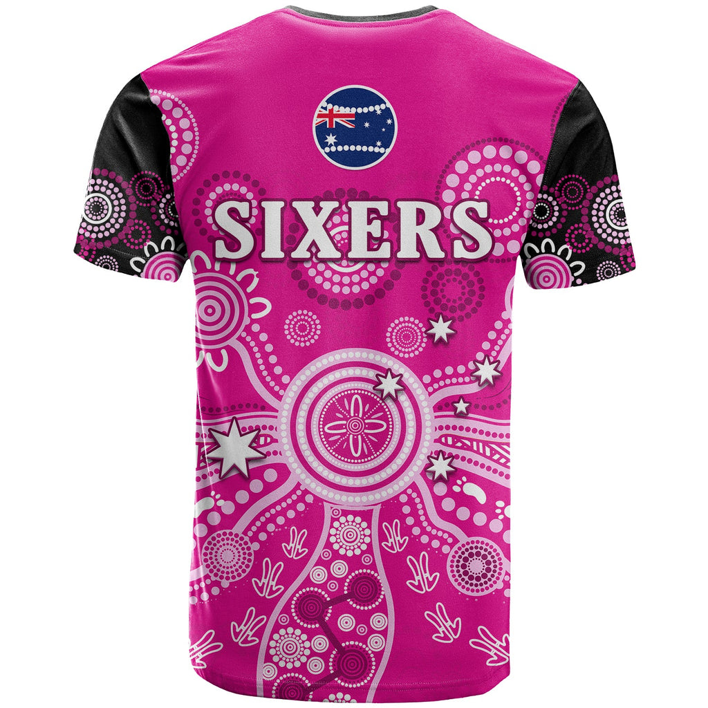 sydney-sixers-t-shirt-cricket-indigenous-australian-art-ver01