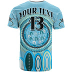 custom-text-and-number-aboriginal-stand-up-t-shirt-circle-dot-with-lizard-version-blue