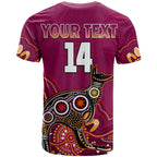 custom-text-and-number-maroons-rugby-t-shirt-queensland-kangaroo-aboriginal-dot-paintings