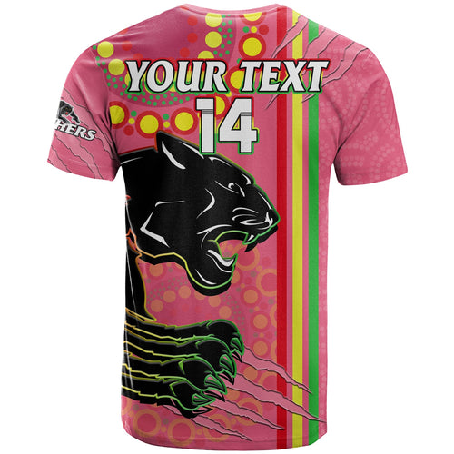 custom-text-and-number-panthers-rugby-t-shirt-the-mountain-men-aboriginal-art-dynamic-pink-version