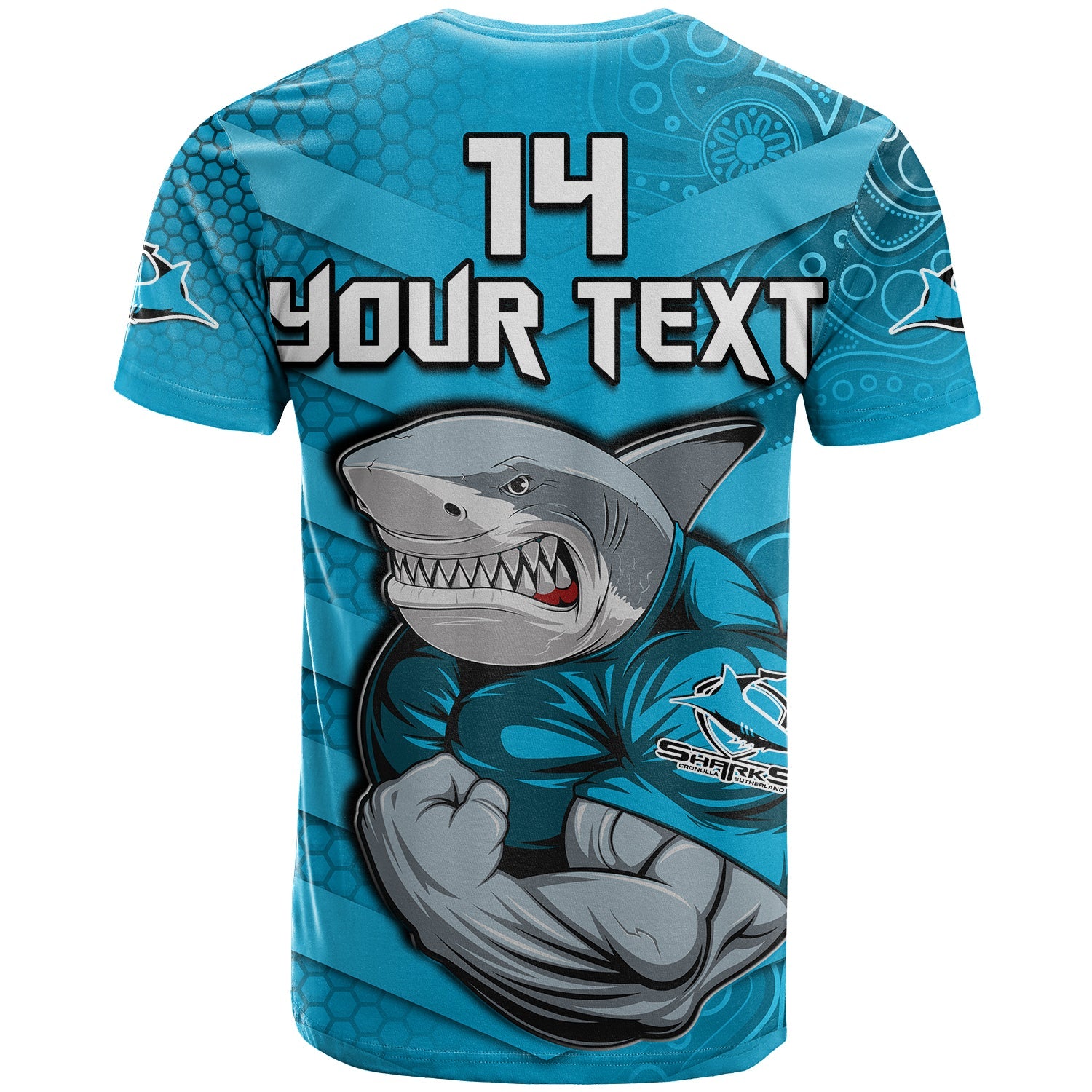 custom-text-and-number-sharks-rugby-t-shirt-go-sharkies-aboriginal-sporty-version