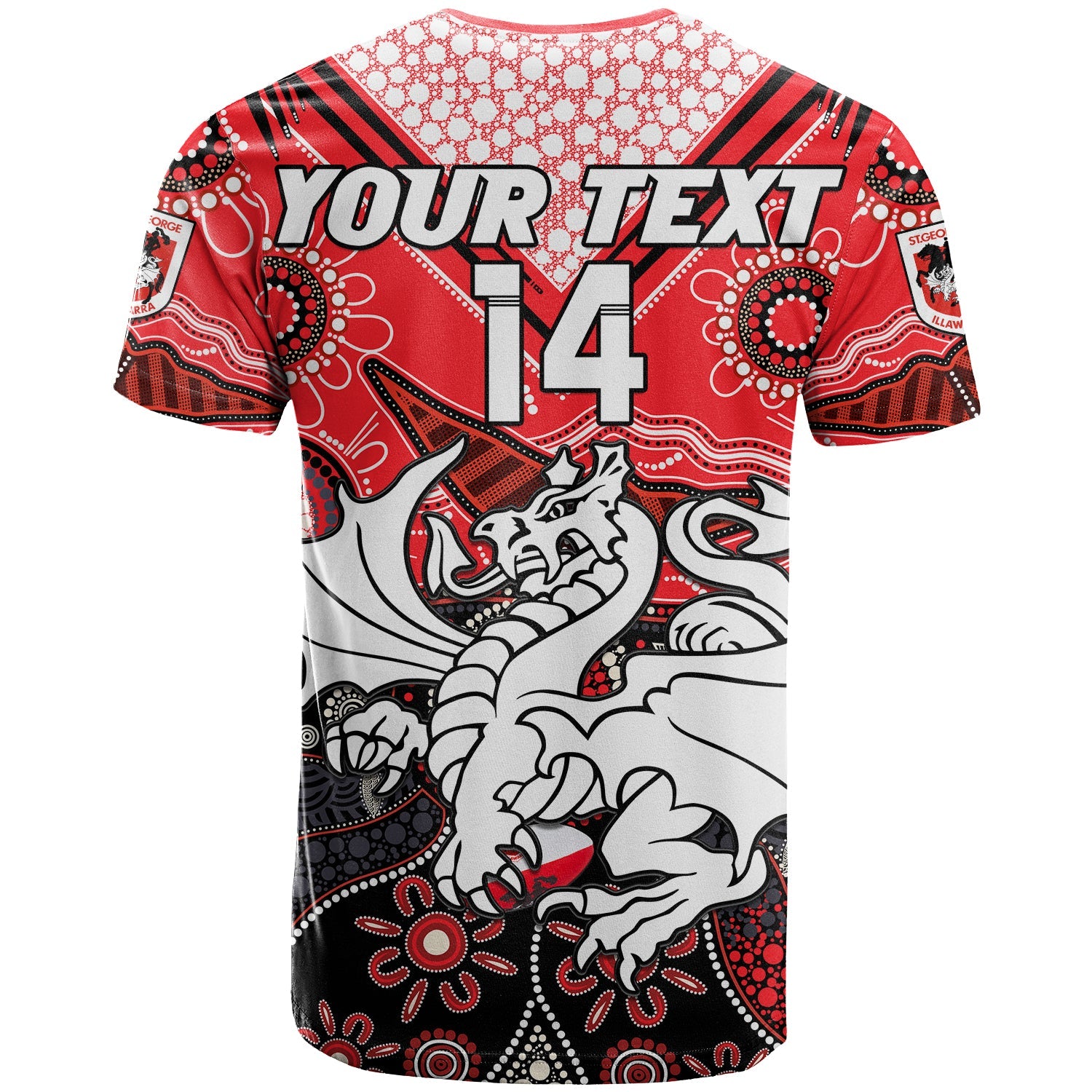 custom-text-and-number-dragons-rugby-t-shirt-indigenous-pattern-artsy-version