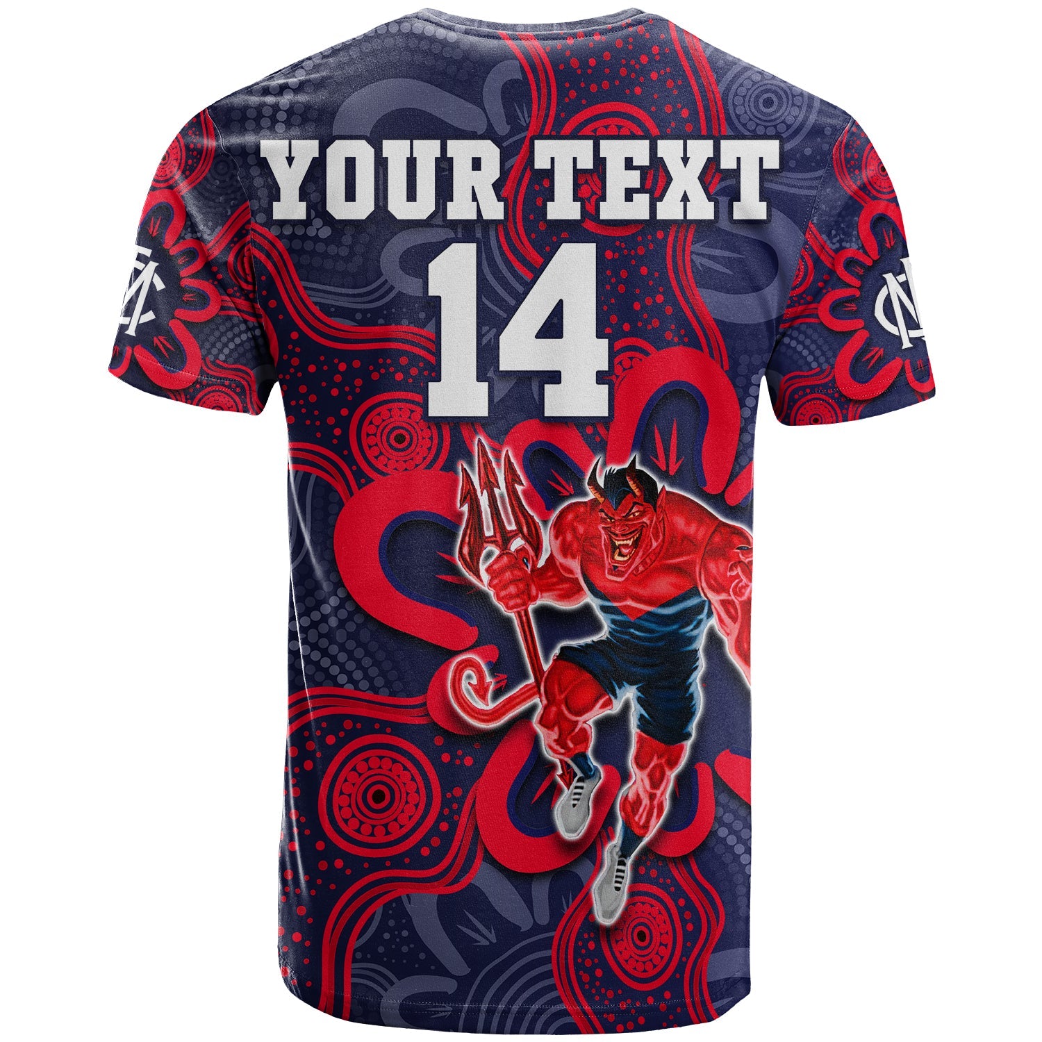 custom-text-and-number-demons-football-2022-t-shirt-australian-aboriginal-dot-painting