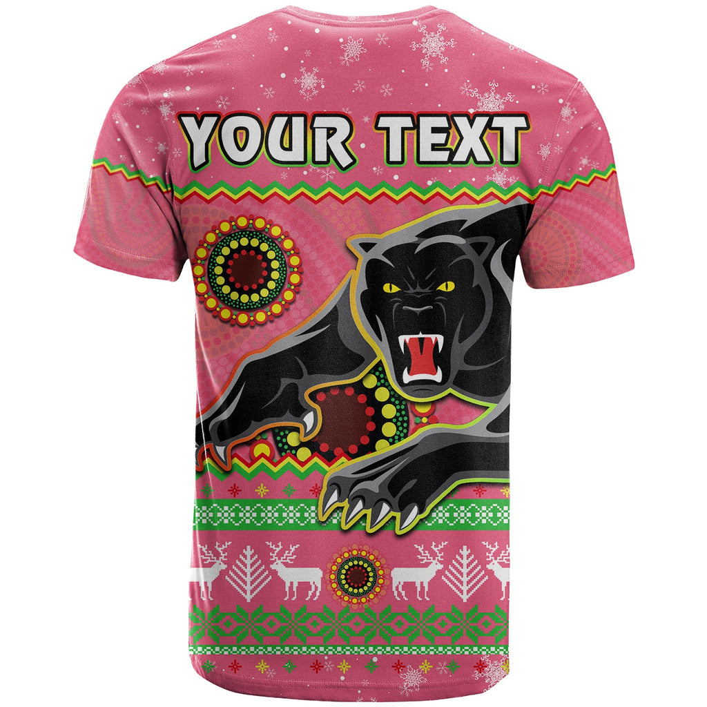 custom-personalised-panthers-christmas-t-shirt-aboriginal-pattern-penrith-pink-version
