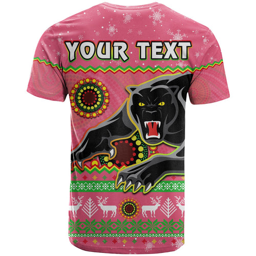 custom-personalised-panthers-christmas-t-shirt-aboriginal-pattern-penrith-pink-version