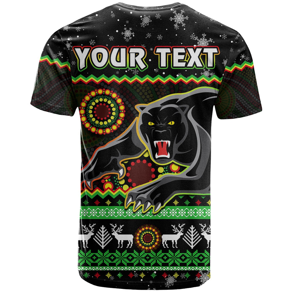 custom-personalised-panthers-christmas-t-shirt-aboriginal-pattern-penrith-black-version
