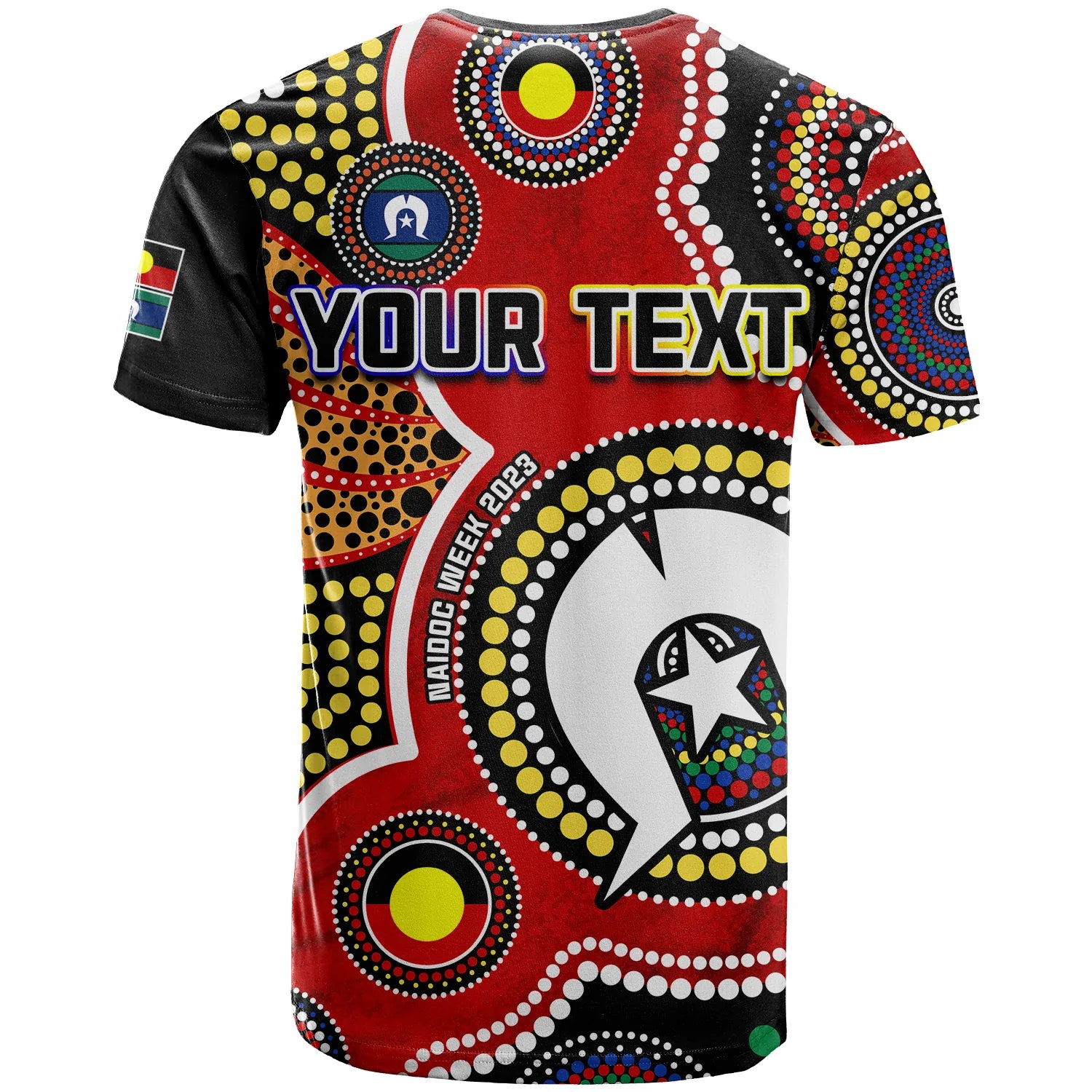 custom-personalised-australia-naidoc-week-t-shirt-for-our-elders-aborigines-and-islanders-flag