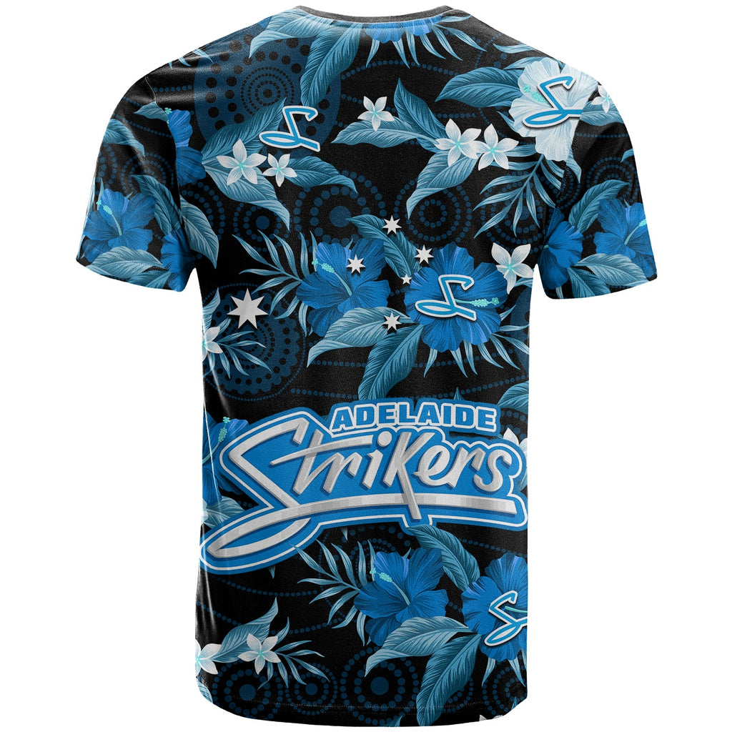 adelaide-strikers-cricket-t-shirt-aboriginal-art-mix-tropical-flowers
