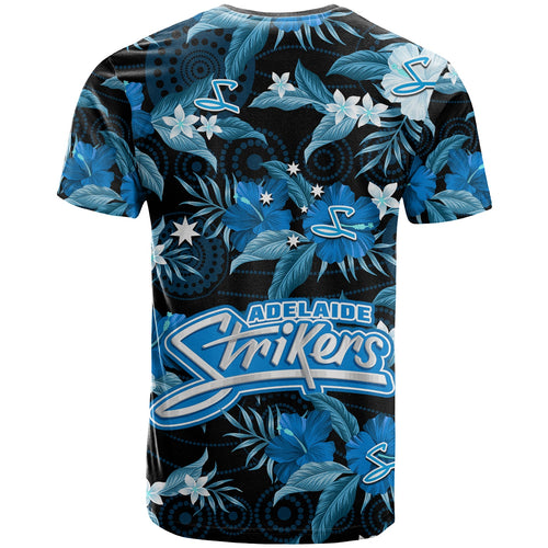 adelaide-strikers-cricket-t-shirt-aboriginal-art-mix-tropical-flowers
