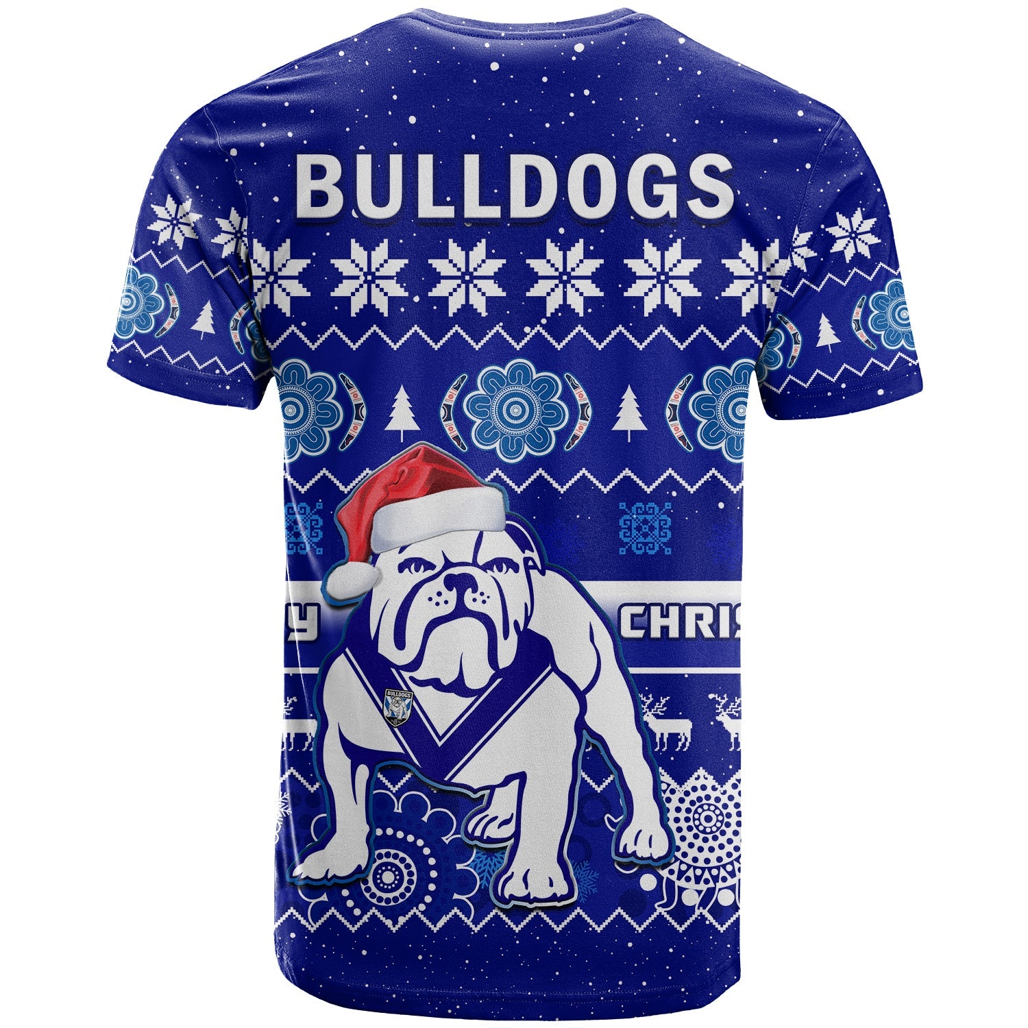 bulldogs-rugby-christmas-t-shirt-berries-merry-xmas-aboriginal-art