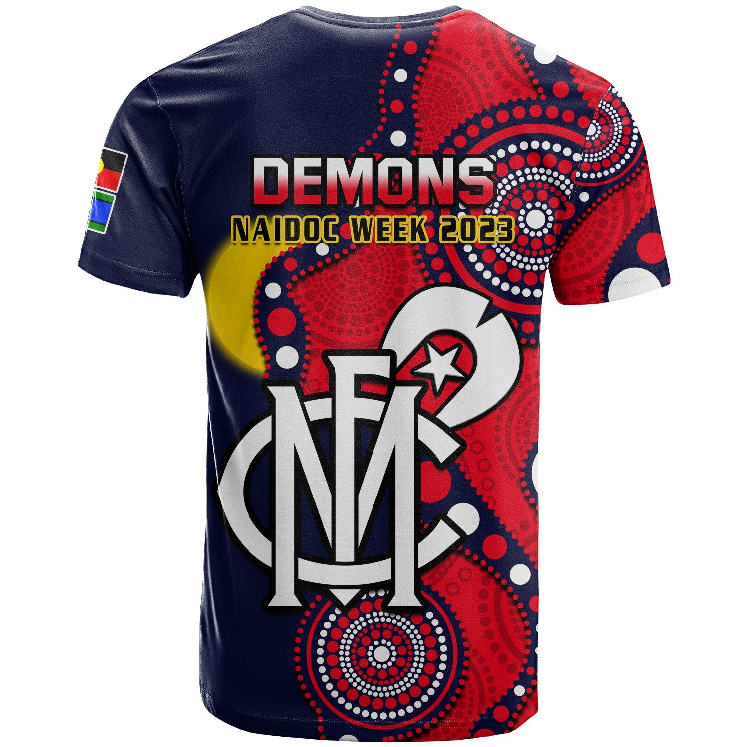 melbourne-football-naidoc-2023-t-shirt-demons-for-our-elders-indigenous