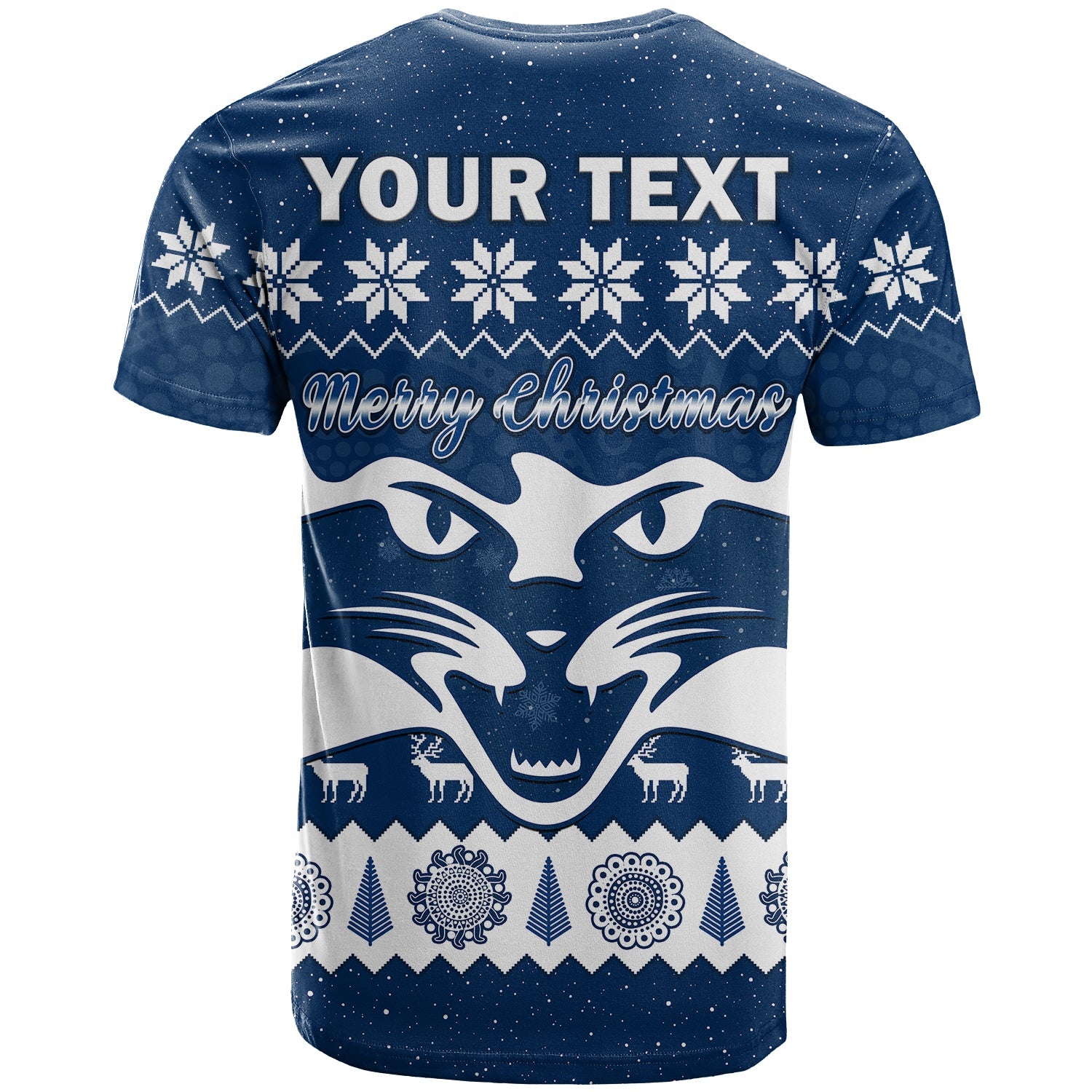 custom-personalised-cats-football-christmas-t-shirt-geelong-aboriginal-painting