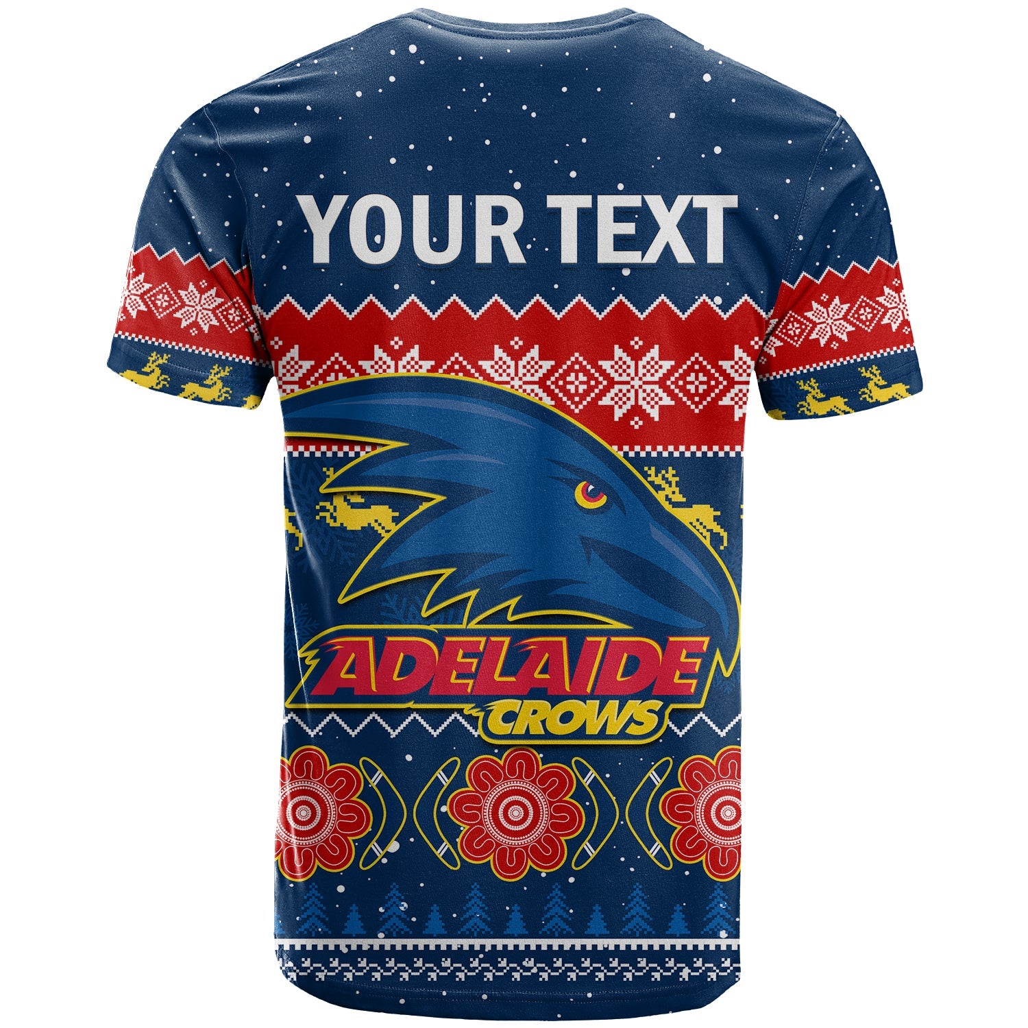 custom-personalised-adelaide-football-t-shirt-crows-indigenous-merry-christmas