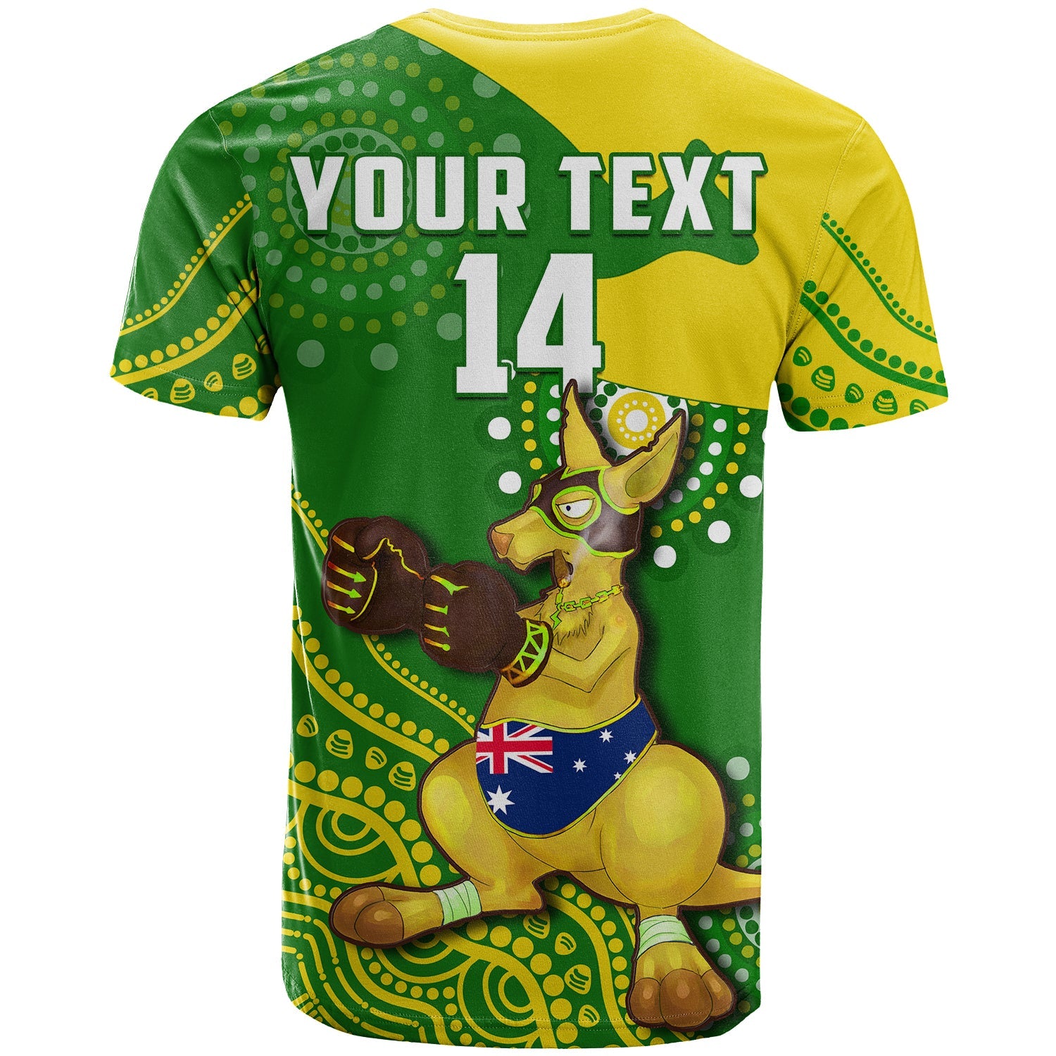 custom-text-and-number-australia-t-shirt-boxing-kangaroo-indigenous-national-color-art