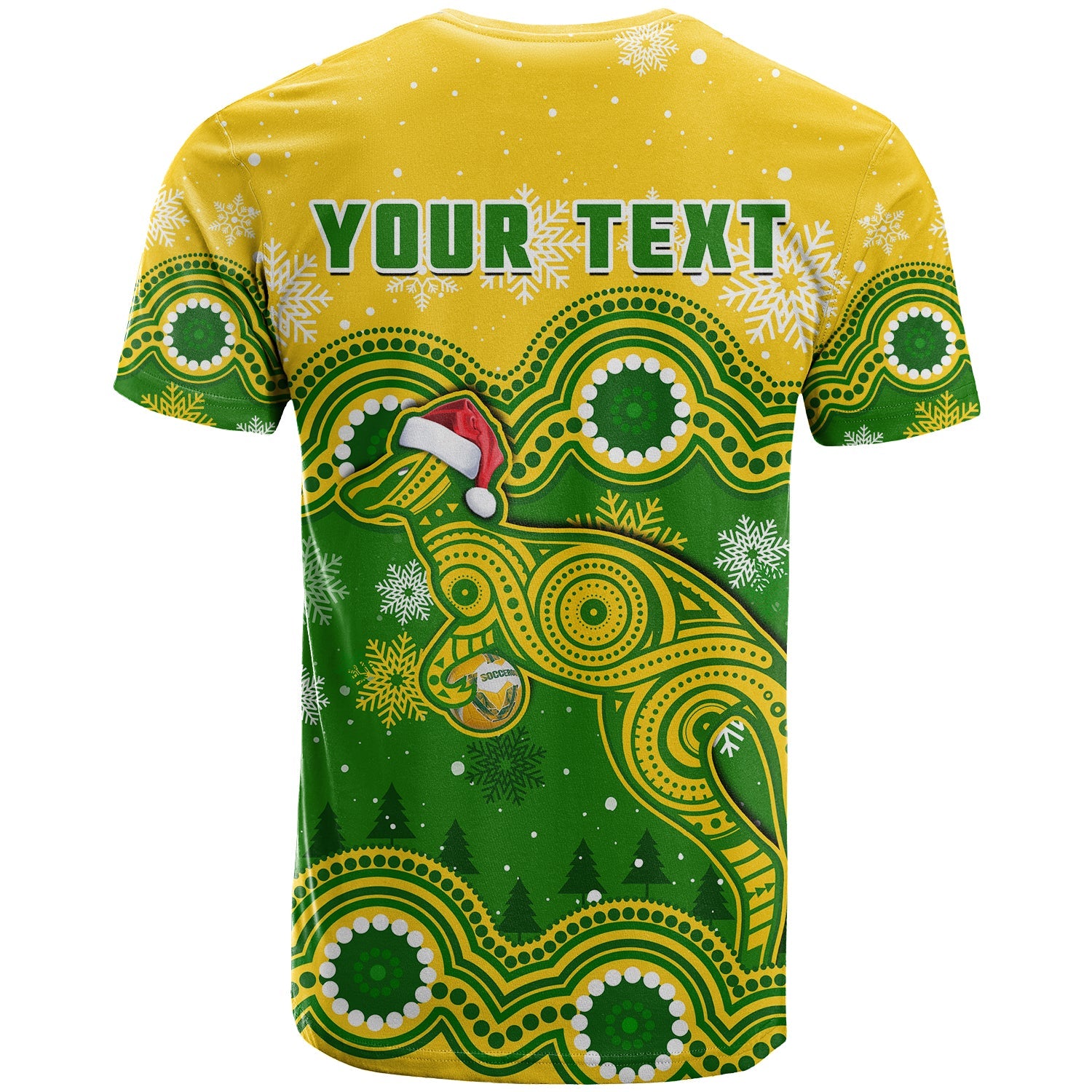 custom-personalised-australia-soccer-christmas-t-shirt-socceroos-indigenous-kangaroo