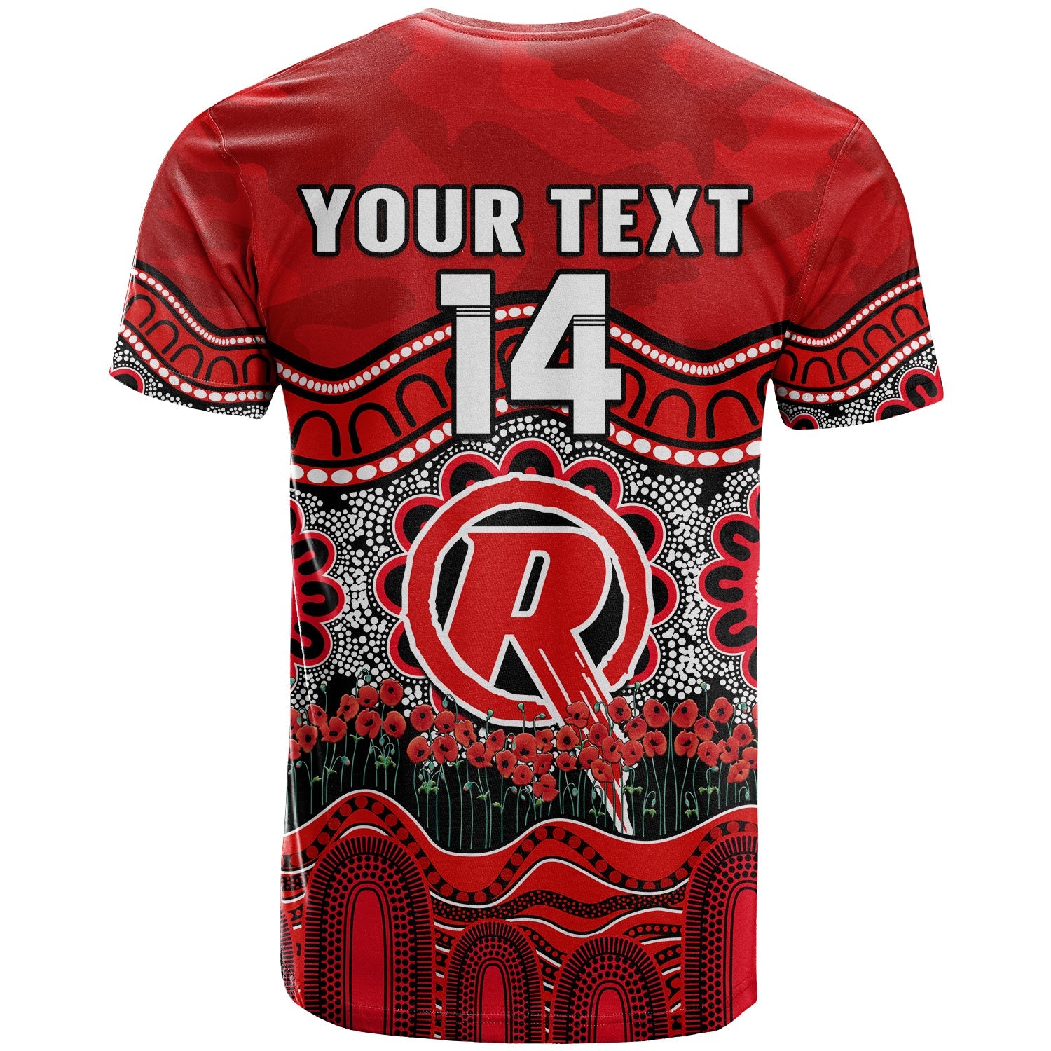 custom-text-and-number-renegades-cricket-anzac-t-shirt-melbourne-poppy-aboriginal-camouflage