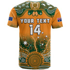 custom-text-and-number-australia-rugby-t-shirt-wallabies-kangaroo-orange-aboriginal
