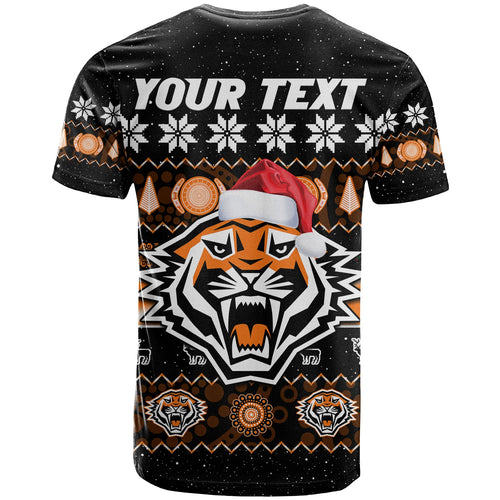 custom-personalised-wests-tigers-christmas-t-shirt-aboriginal-art-merry-xmas