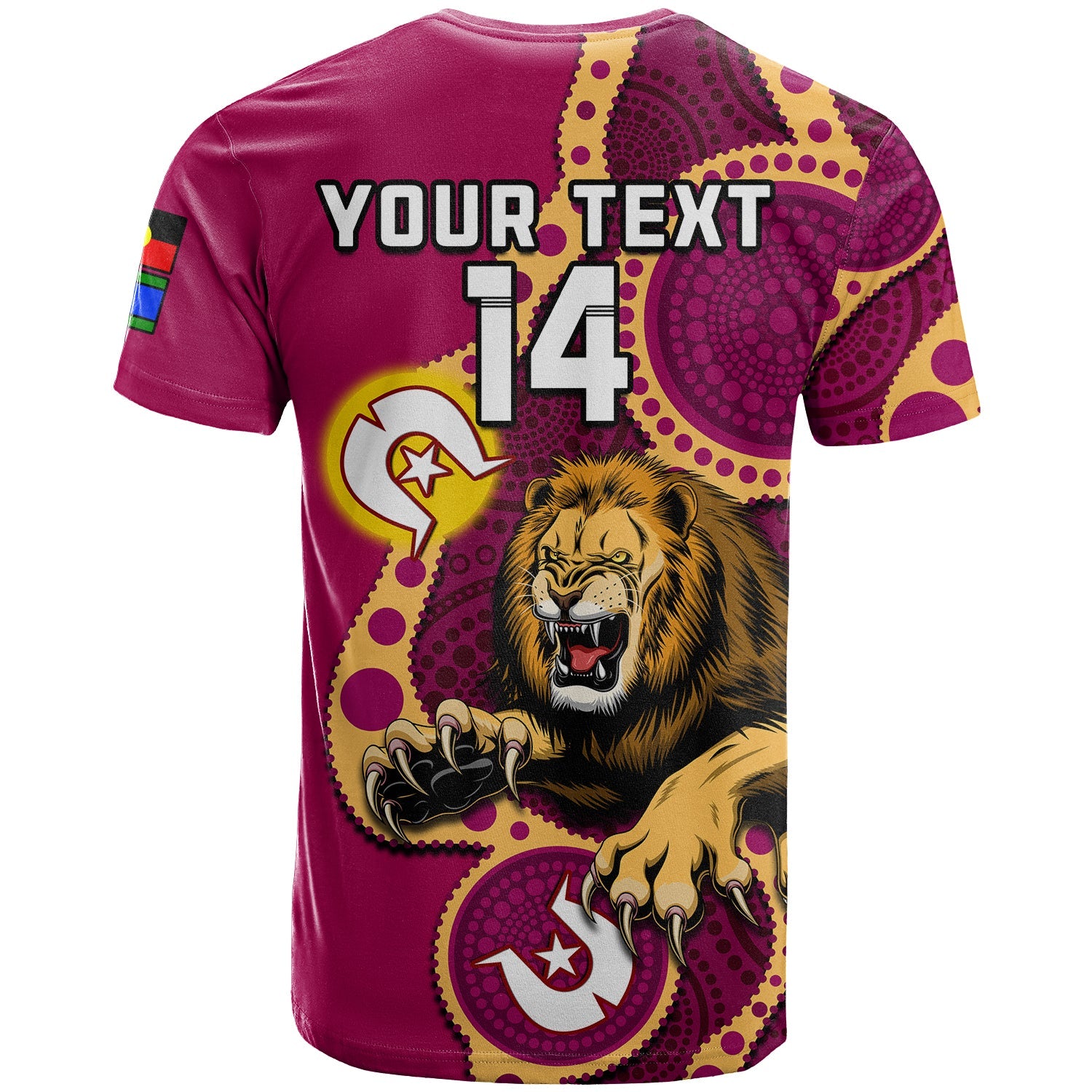 custom-text-and-number-brisbane-lions-football-naidoc-2023-t-shirt-for-our-elders-indigenous-art