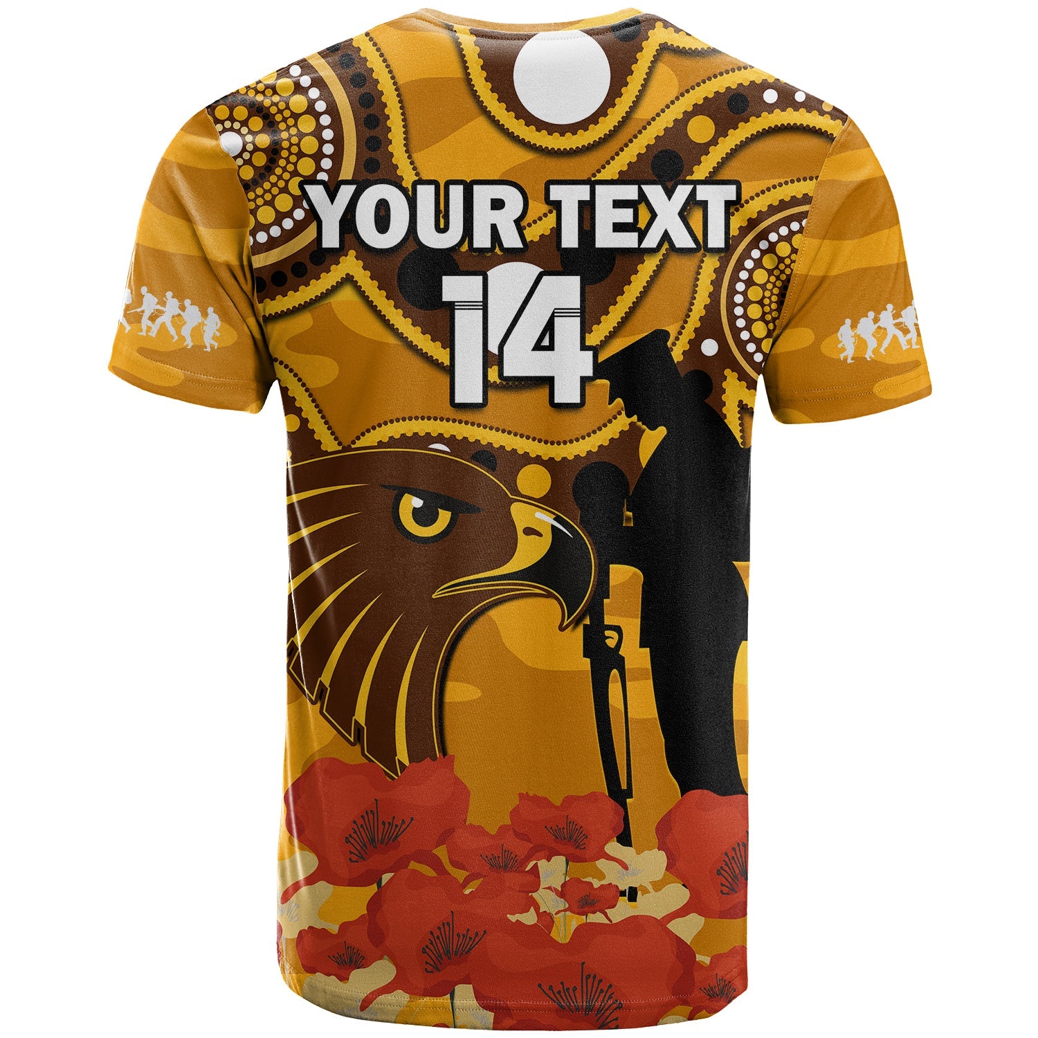 custom-text-and-number-hawks-football-anzac-2023-t-shirt-indigenous-mix-poppy-camouflage