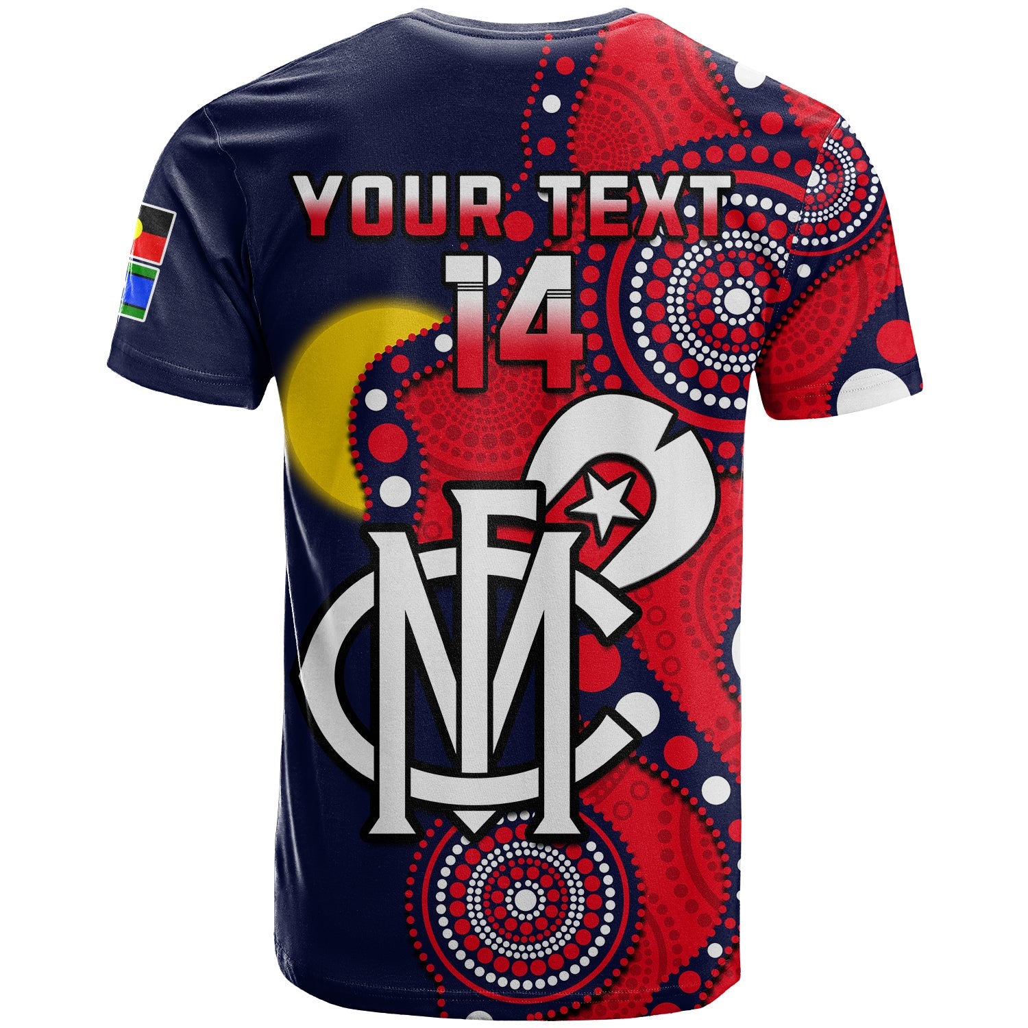 custom-text-and-number-melbourne-football-naidoc-2023-t-shirt-demons-for-our-elders-indigenous