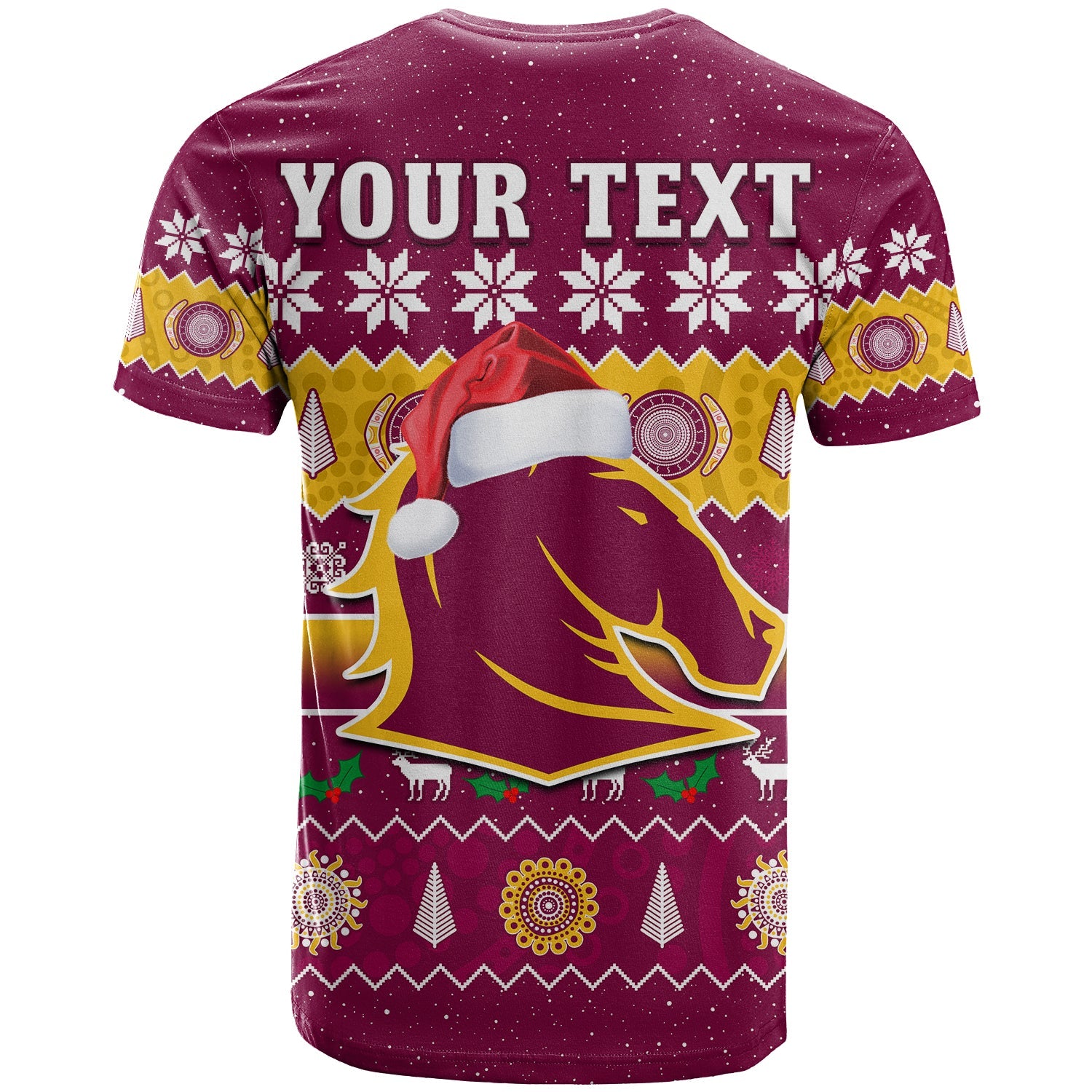 custom-personalised-broncos-christmas-t-shirt-brisbane-aboriginal-art-merry-xmas