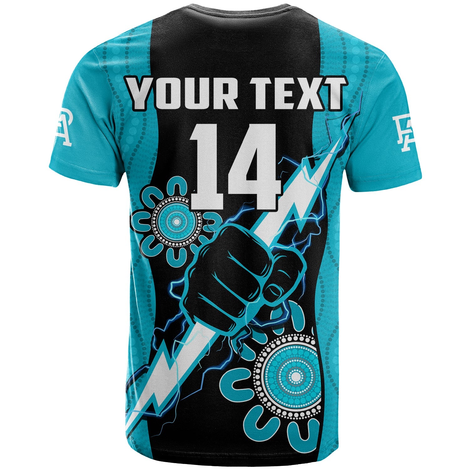 custom-text-and-number-port-adelaide-football-t-shirt-power-thunder-hand-mix-aboriginal-dynamic