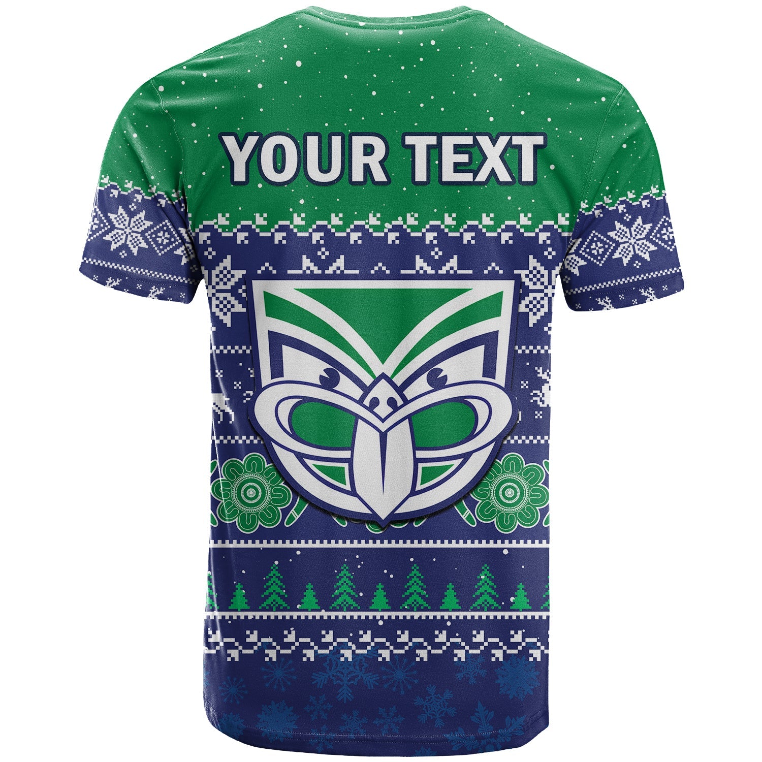 custom-personalised-warriors-rugby-t-shirt-new-zealand-indigenous-merry-christmas