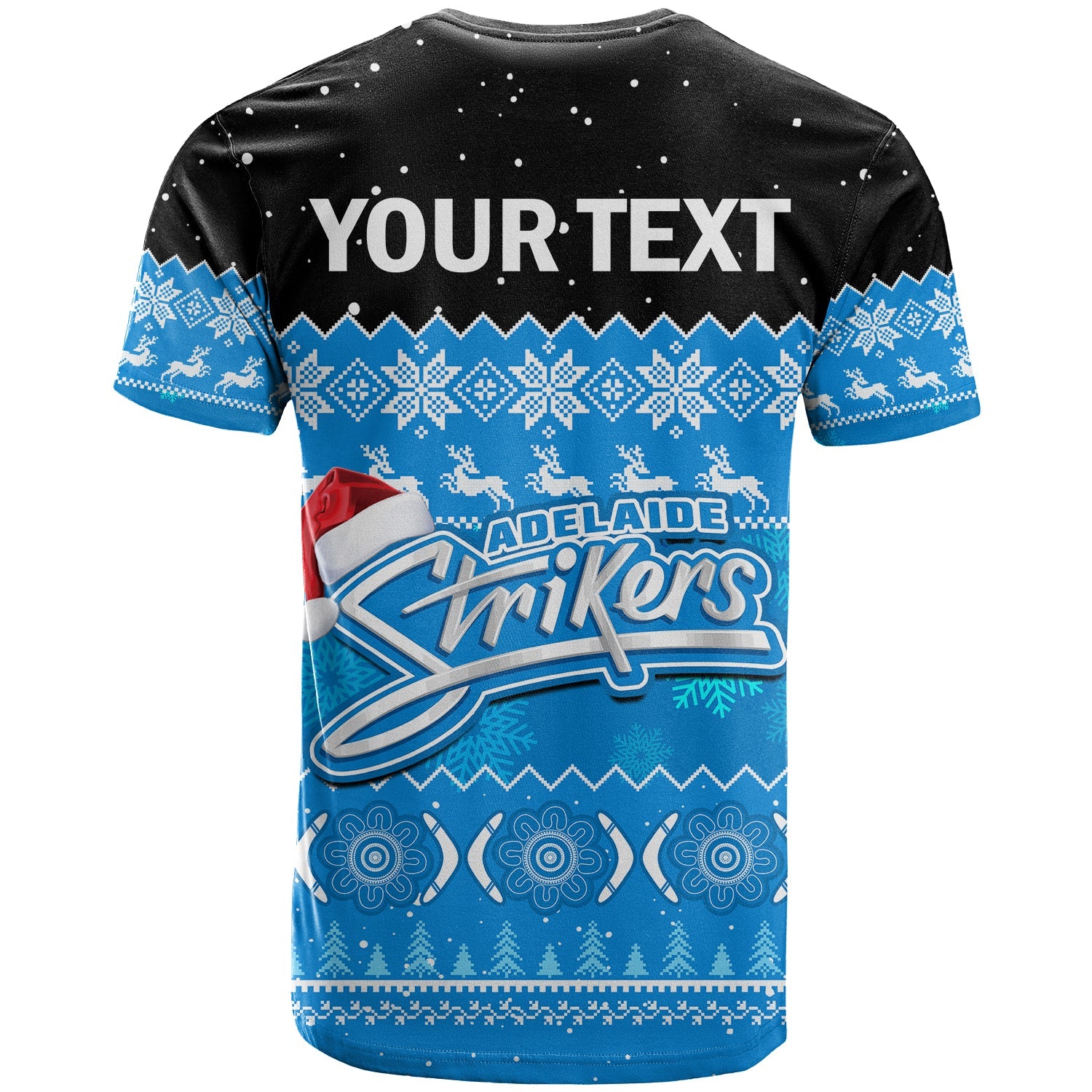 custom-personalised-adelaide-strikers-cricket-t-shirt-aboriginal-merry-christmas