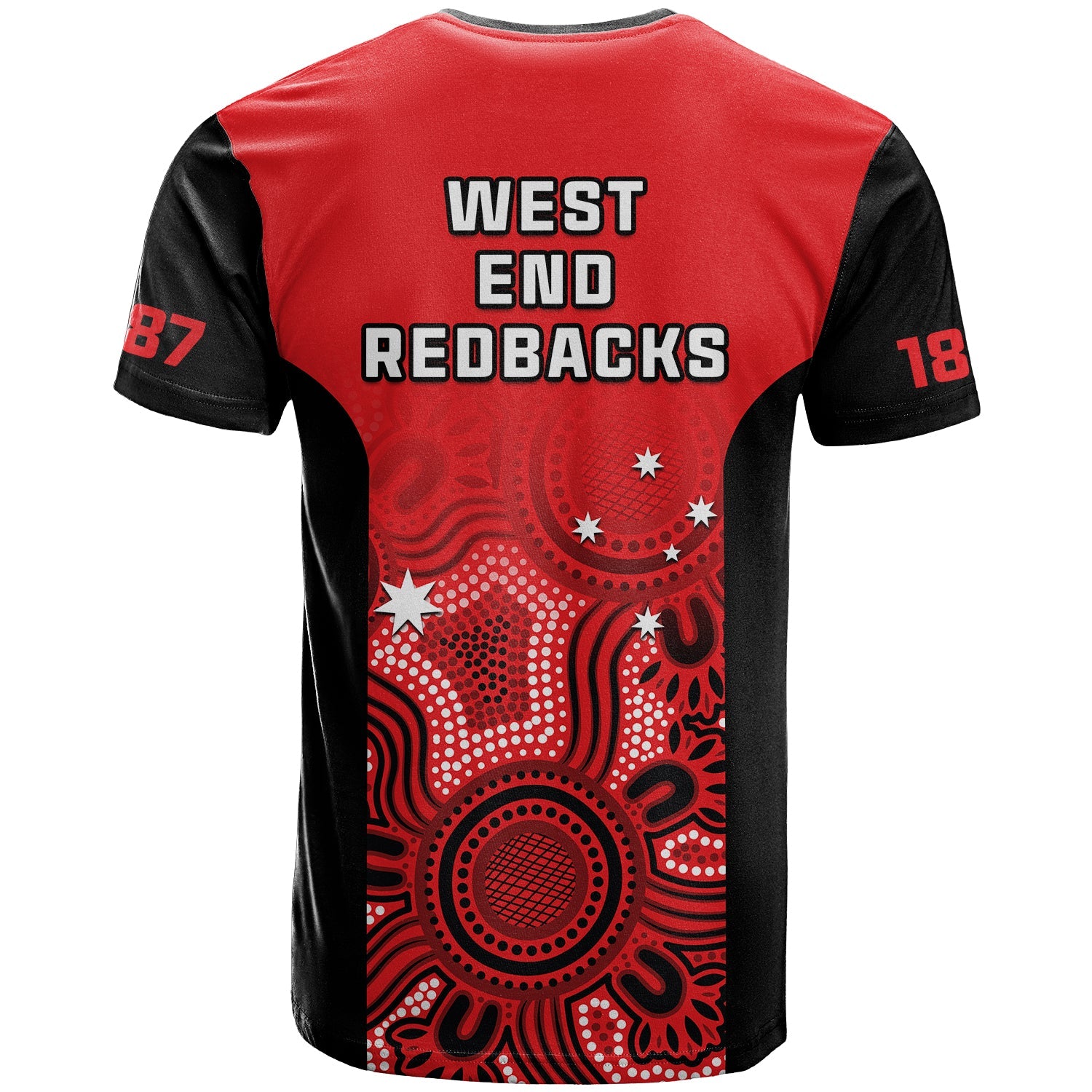 south-australia-cricket-2023-t-shirt-kid-west-end-redbacks-sheffield-shield-indigenous