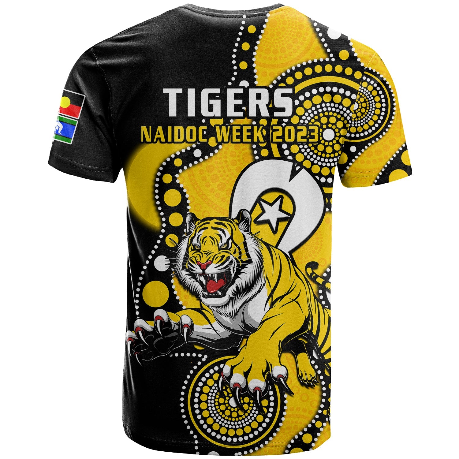 richmond-football-naidoc-2023-t-shirt-tigers-for-our-elders-indigenous-art