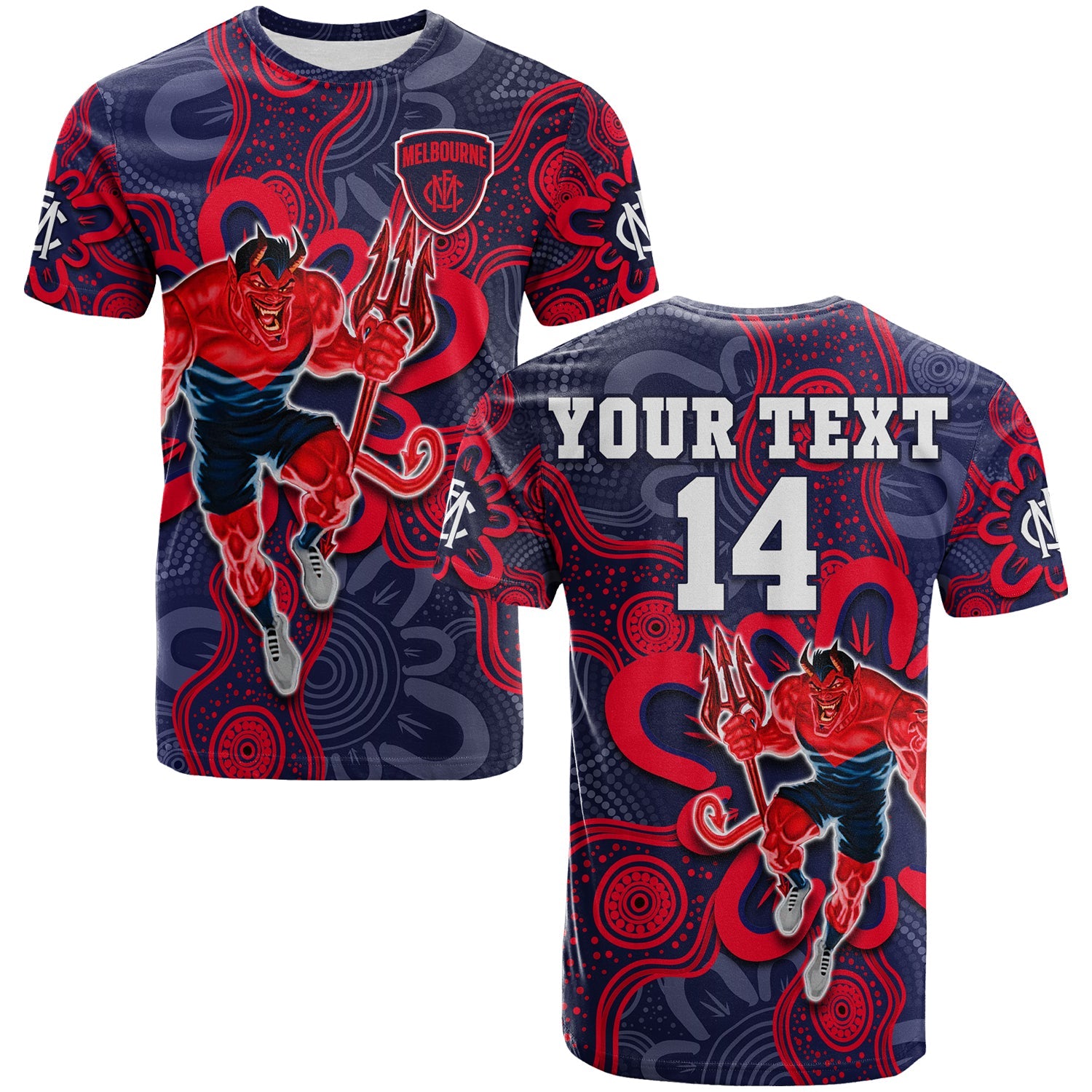custom-text-and-number-demons-football-2022-t-shirt-australian-aboriginal-dot-painting
