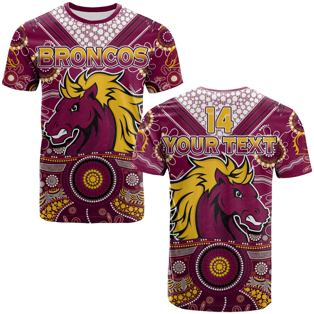 custom-text-and-number-broncos-rugby-t-shirt-indigenous-pattern-artsy-ver02