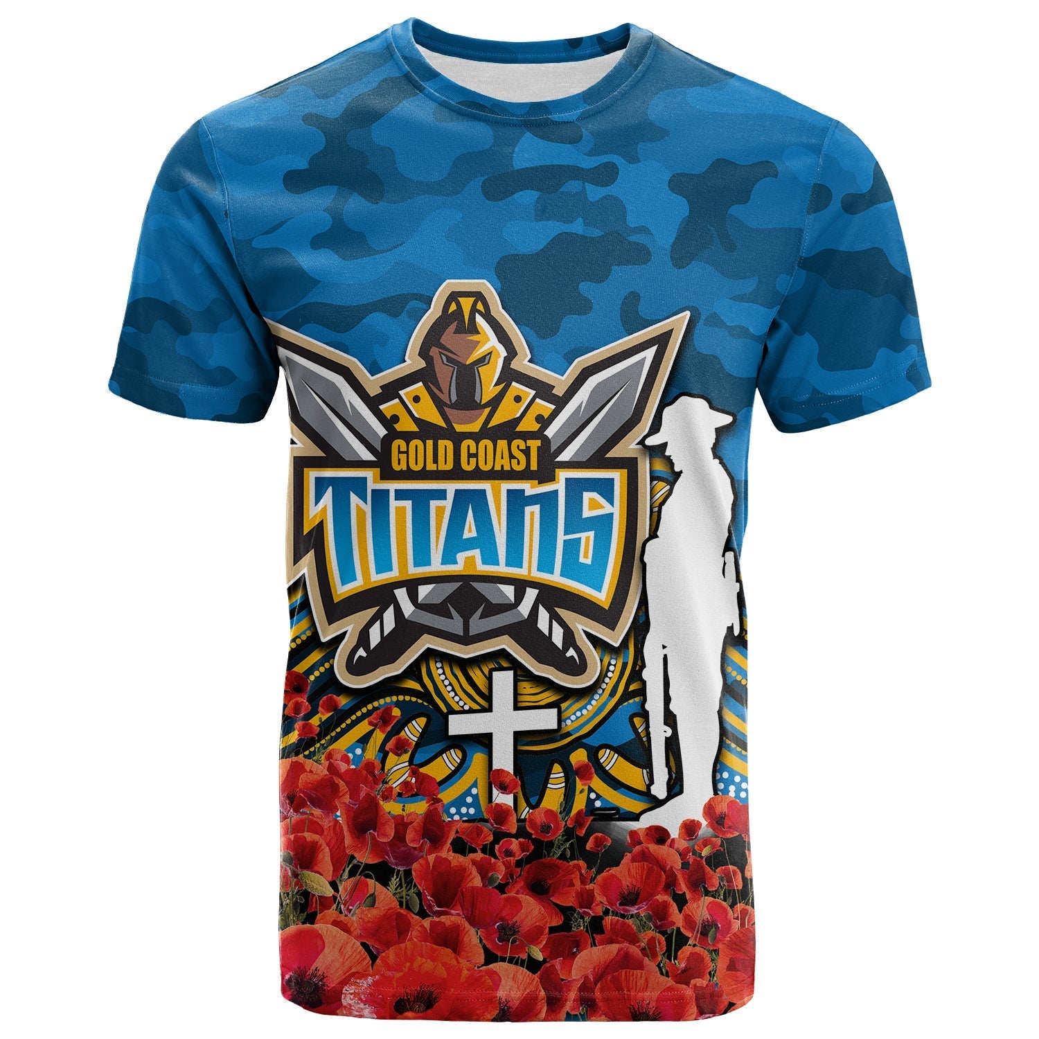 gold-coast-titans-t-shirt-anzac-day-poppy-flowers-with-army-patterns