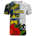 custom-personalisedcowboys-anzac-day-aboriginal-mix-army-patterns-t-shirt