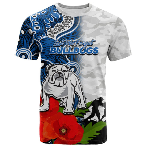 custom-personalisedbulldogs-anzac-day-aboriginal-mix-army-patterns-t-shirt