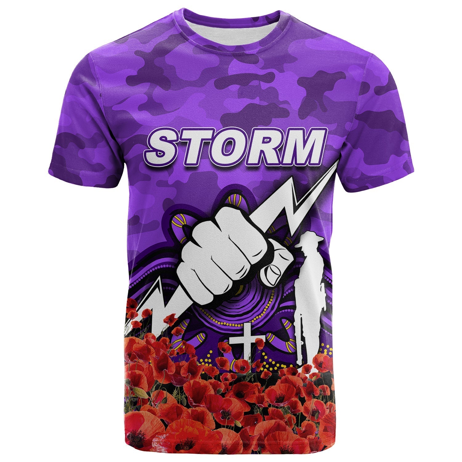 melbourne-storm-t-shirt-anzac-day-poppy-flowers-with-army-patterns