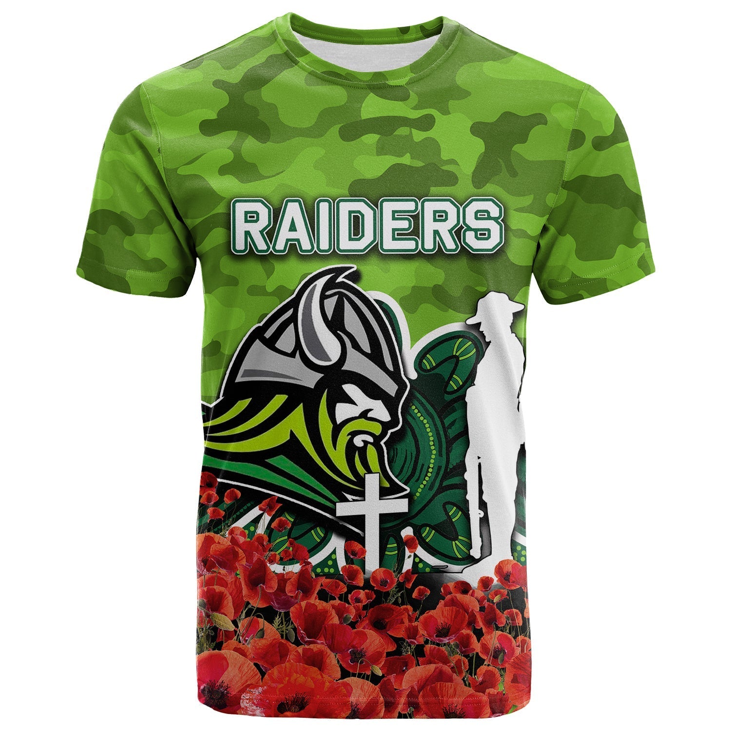 canberra-raiders-t-shirt-anzac-day-poppy-flowers-with-army-patterns